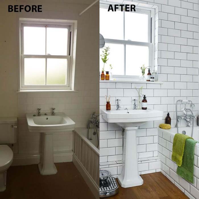 This Tile Is A Bathroom Highlight #bathroom #makeover #decorhomeideas