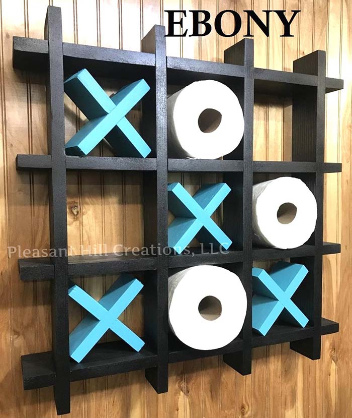 Tic Tac Toe Toilet Paper Holder