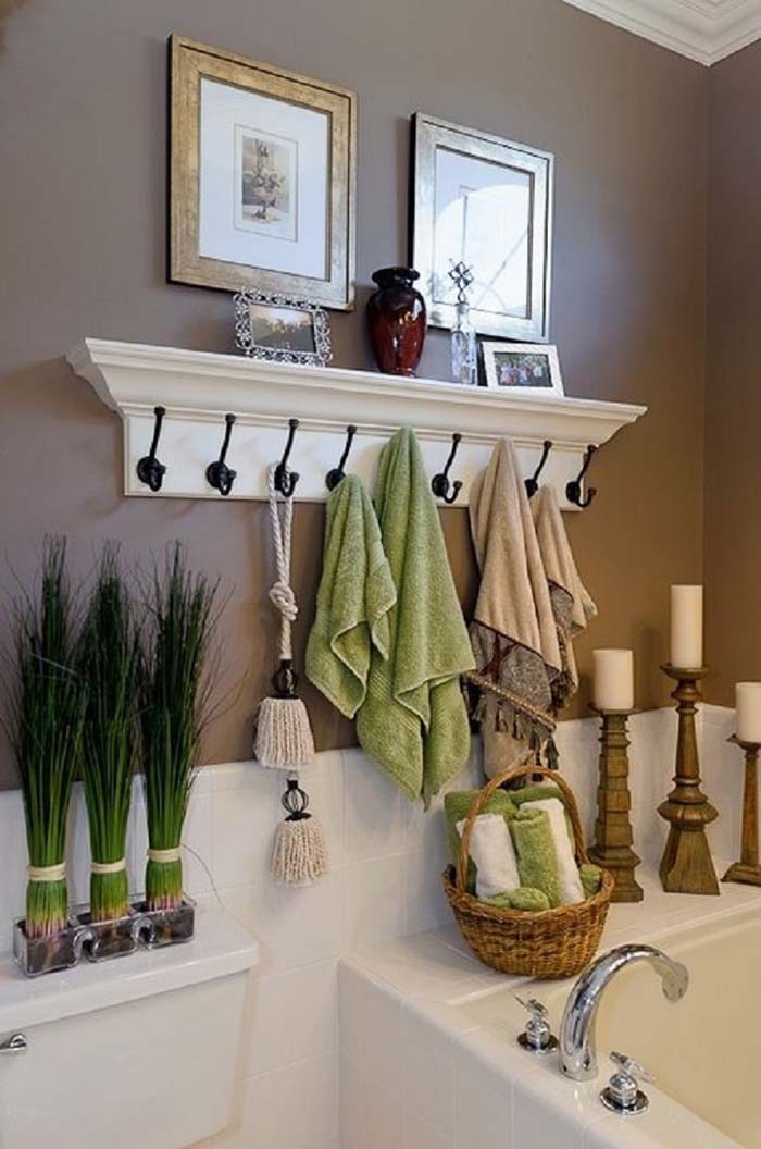 Well-Polished Finishing Touches and Shelf #bathroom #decor #decorhomeideas