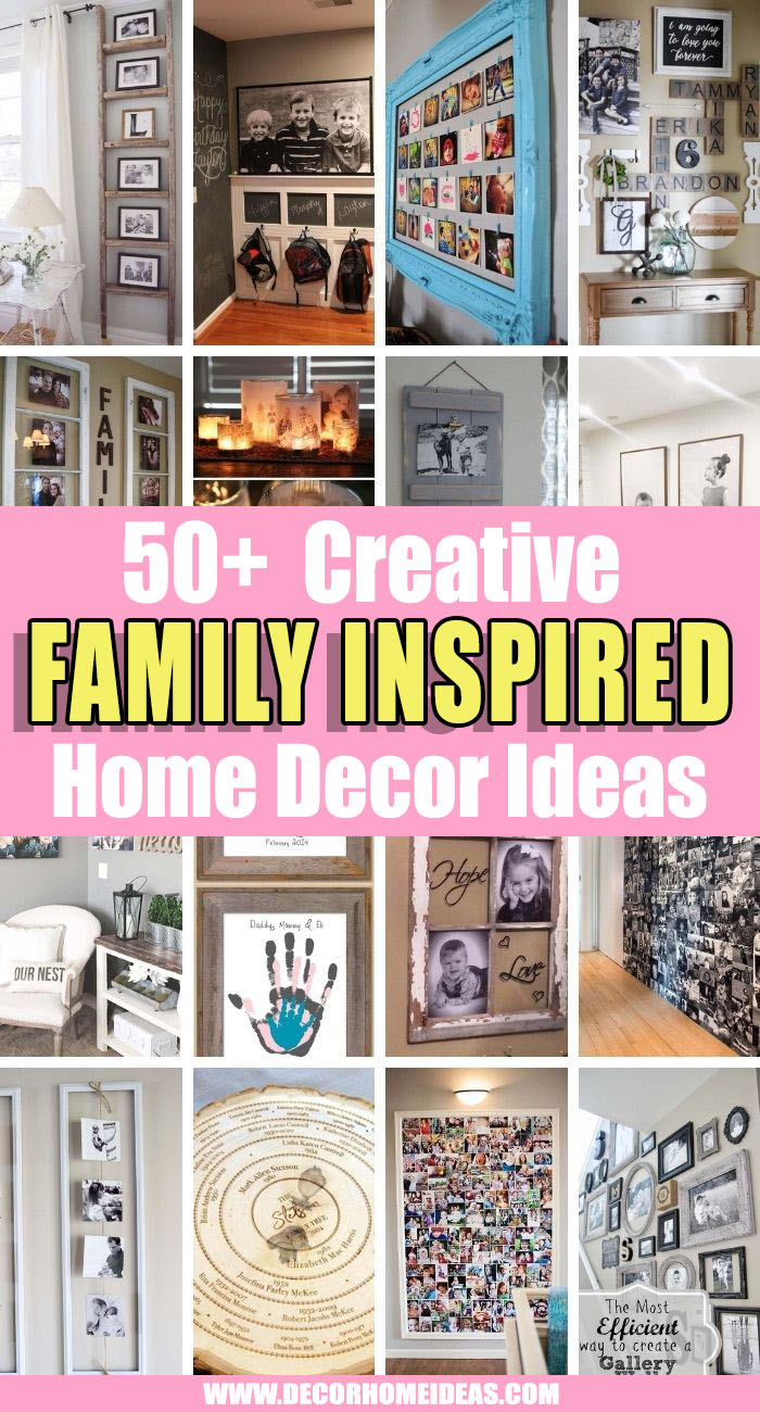 Best Family Inspired Home Decor Ideas. Would you like to add some memories and blessed moments to your home decor? These family home decor ideas will add a touch of personality to your room. #decorhomeideas