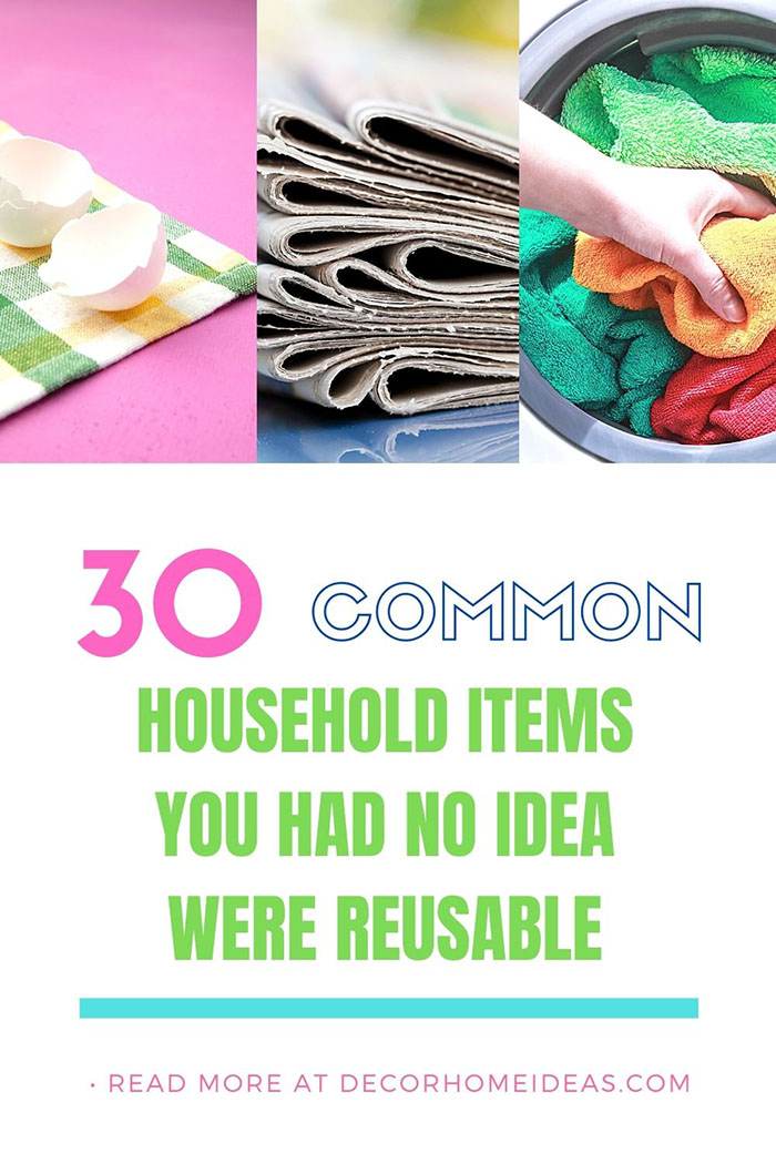 We have selected 28 really useful household items. Moreover they could be reused in a number of ways.