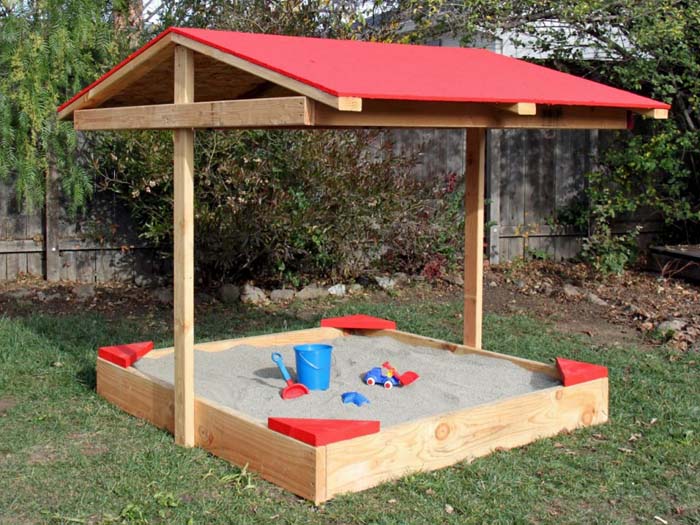 Covered Sandbox #diy #sandbox #decorhomeideas