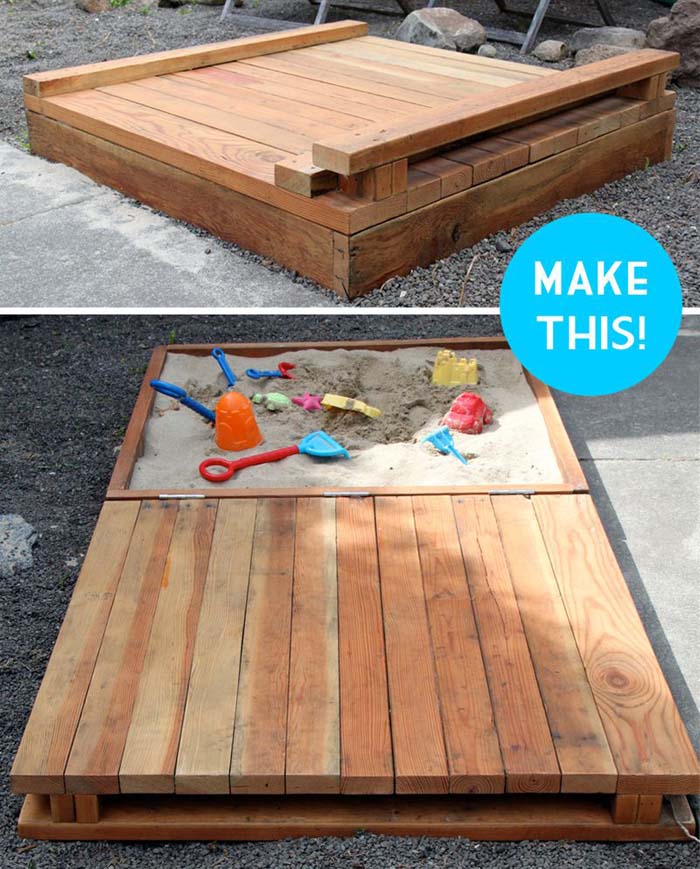 Deluxe DIY Sandbox #diy #sandbox #decorhomeideas