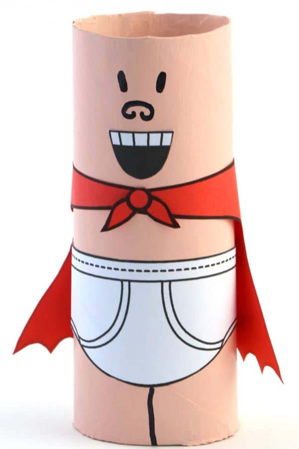 DIY Captain Underpants #kidscrafts #toiletpaperroll #decorhomeideas