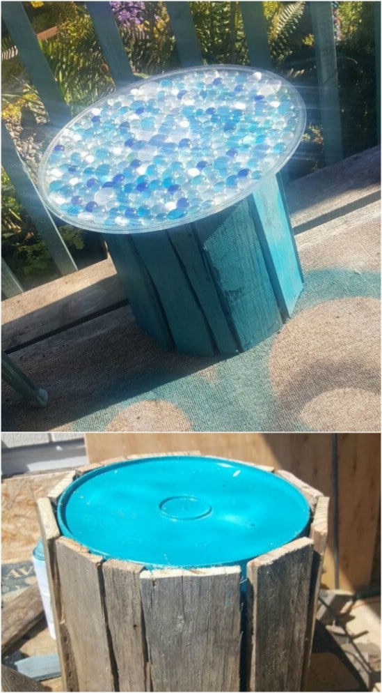 Diy Five Gallon Bucket Patio Table