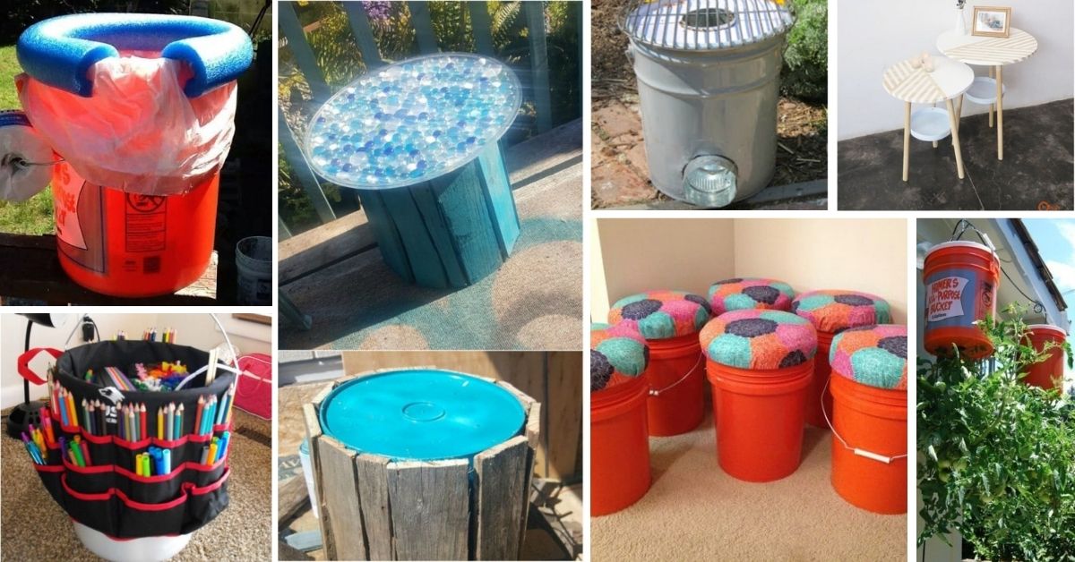 DIY Ideas To Repurpose Five Gallon Buckets