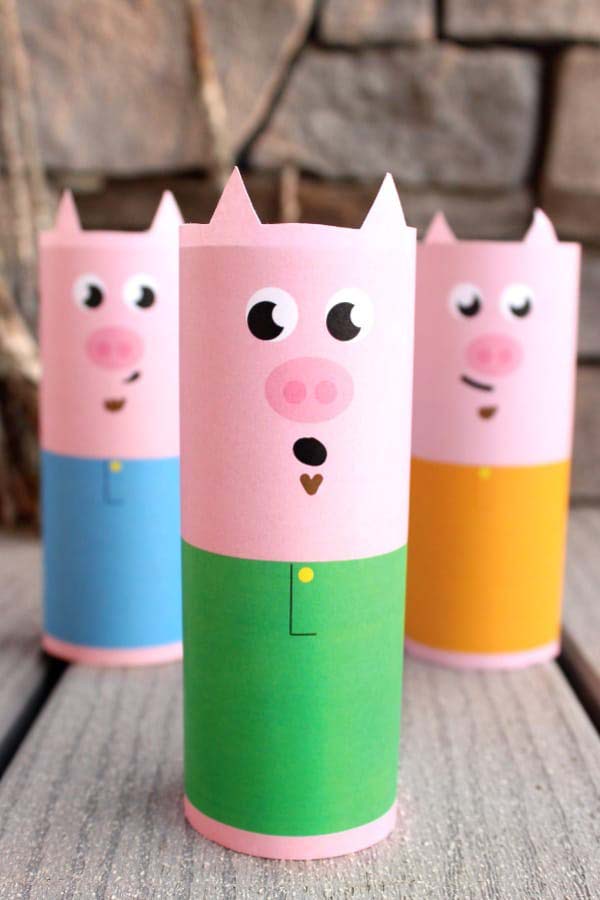 DIY Toilet Paper Tube Puppets #kidscrafts #toiletpaperroll #decorhomeideas