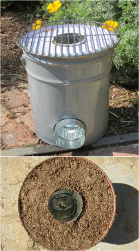 Diy Upcycled Bucket Rocket Stove