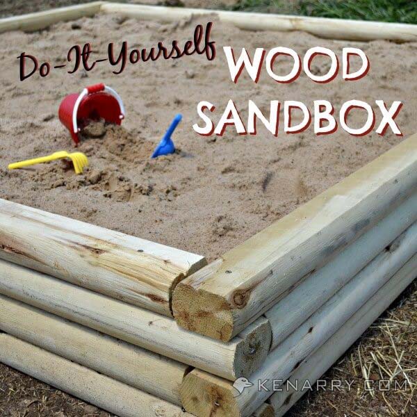 DIY Wood Sandbox Tutorial #diy #sandbox #decorhomeideas