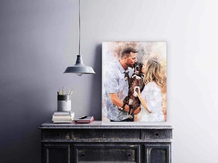 Family Portrait on Large Canvas #family #homedecor #decorhomeideas