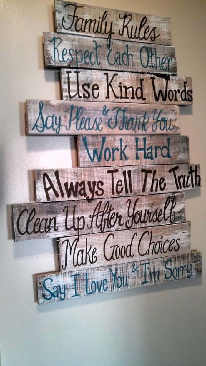 Family Rules to Remember and Follow #family #homedecor #decorhomeideas