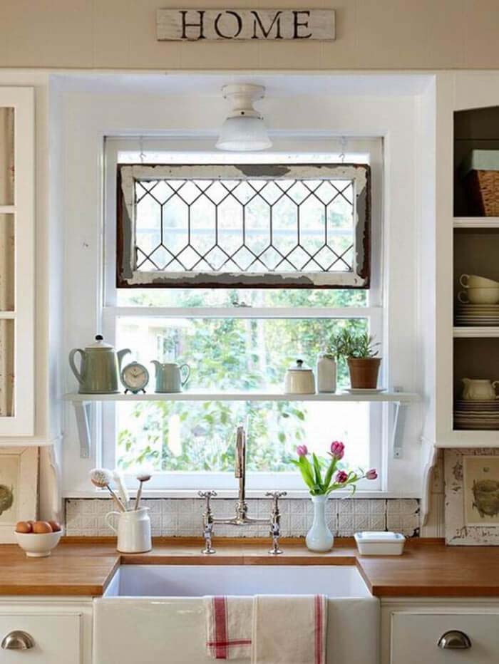 Hang a Window Instead of a Valance #farmhouse #windowtreatments #decorhomeideas