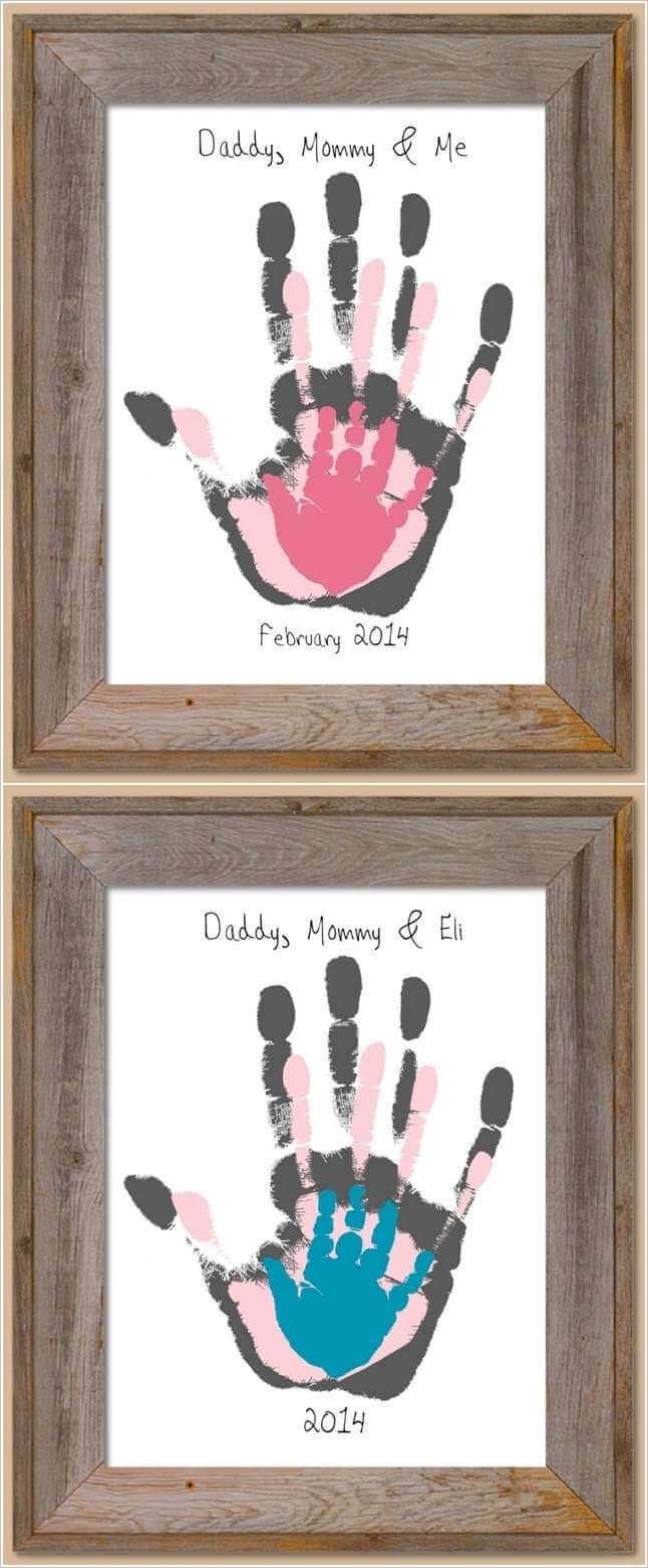 Happy Handprints on the Wall #family #homedecor #decorhomeideas