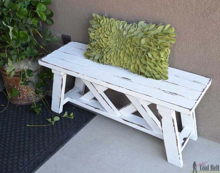 How To Build An Outdoor Bench #diy #outdoorbench #decorhomeideas