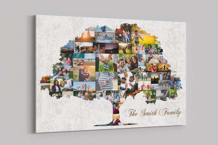 Joyful Portrait Collage Family Tree #family #homedecor #decorhomeideas