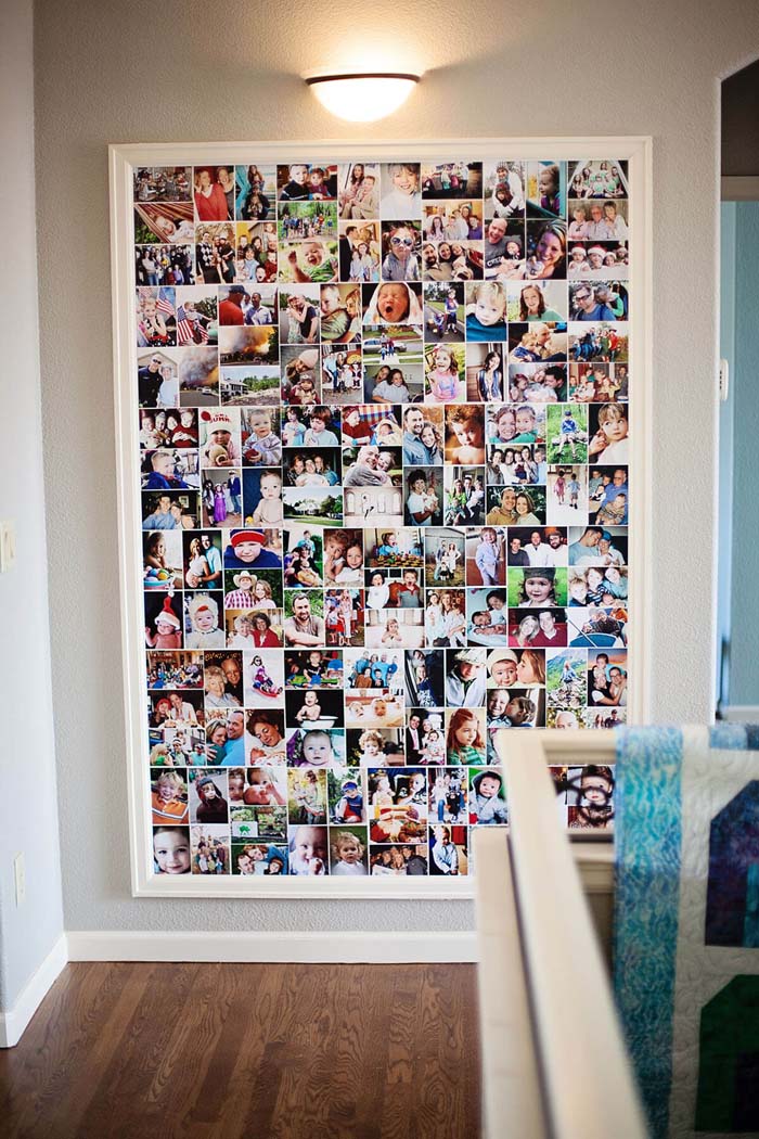 Photo Collection in a Colorful Collage #family #homedecor #decorhomeideas