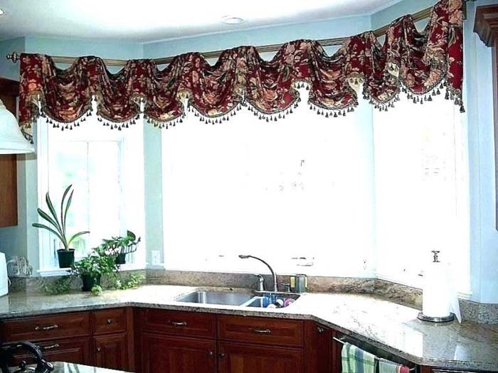 Short Brown Valances In a Set #farmhouse #windowtreatments #decorhomeideas