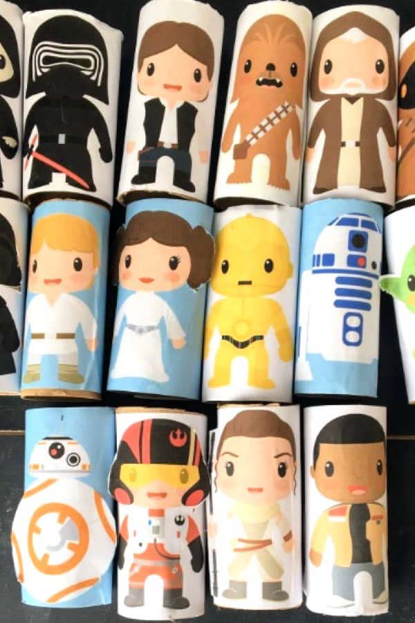 Star Wars Toilet Paper Roll Figures #kidscrafts #toiletpaperroll #decorhomeideas