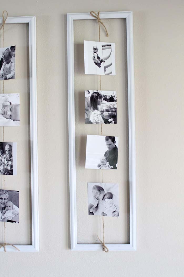 String of Black and Whites #family #homedecor #decorhomeideas