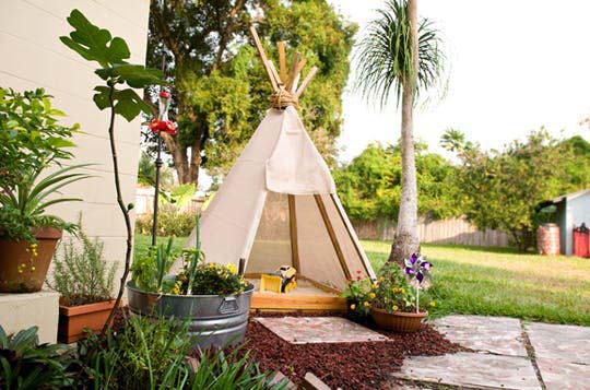 Teepee Sandbox #diy #sandbox #decorhomeideas