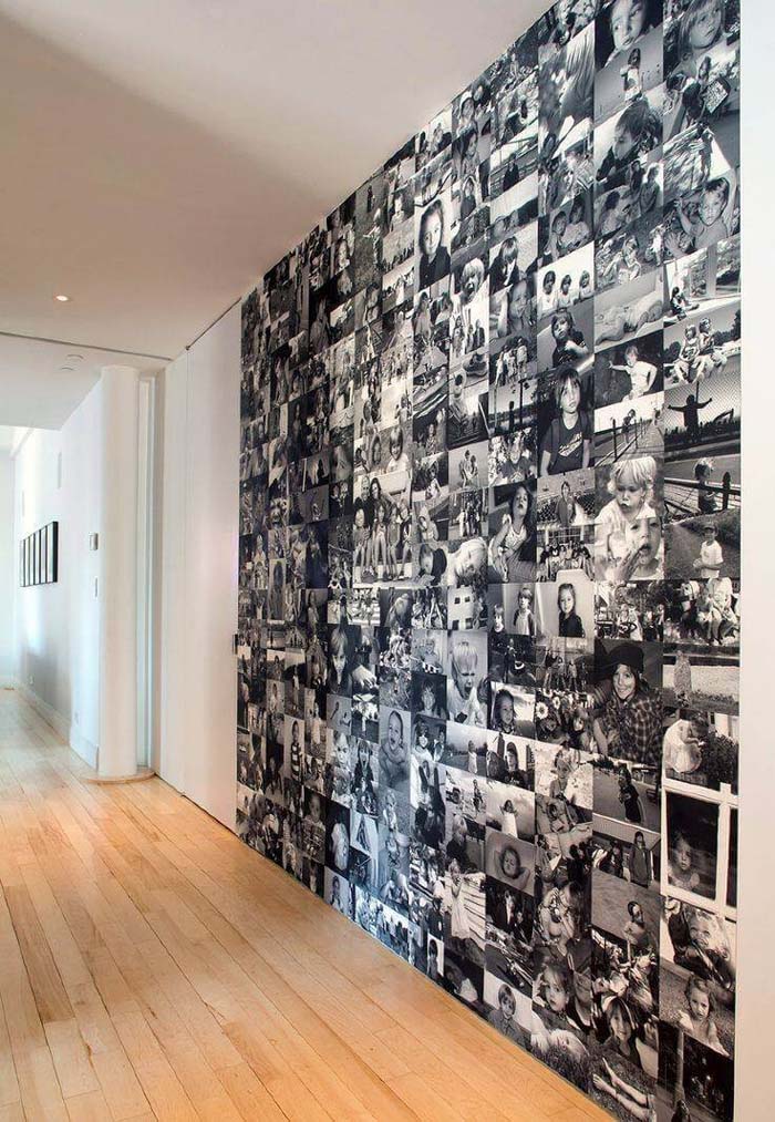 The Smiling Wall of Photos #family #homedecor #decorhomeideas