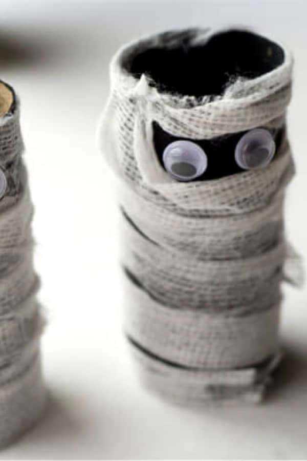 Toilet Paper Roll Mummy Craft #kidscrafts #toiletpaperroll #decorhomeideas