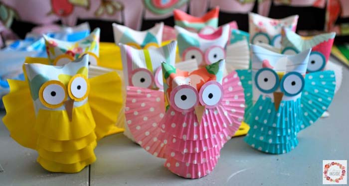 Toilet Paper Tube Owls #kidscrafts #toiletpaperroll #decorhomeideas