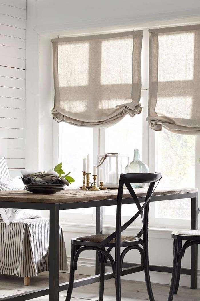 Understated Beige Curtains for a Sunny Room #farmhouse #windowtreatments #decorhomeideas