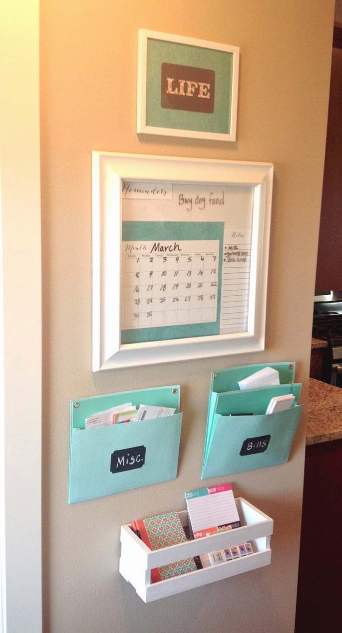 A Cute, Efficient Pastel Design #commandcenter #organization #diy #decorhomeideas