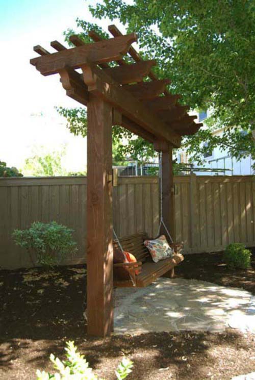 Arbor Swing #gardenswing #swingplans #decorhomeideas