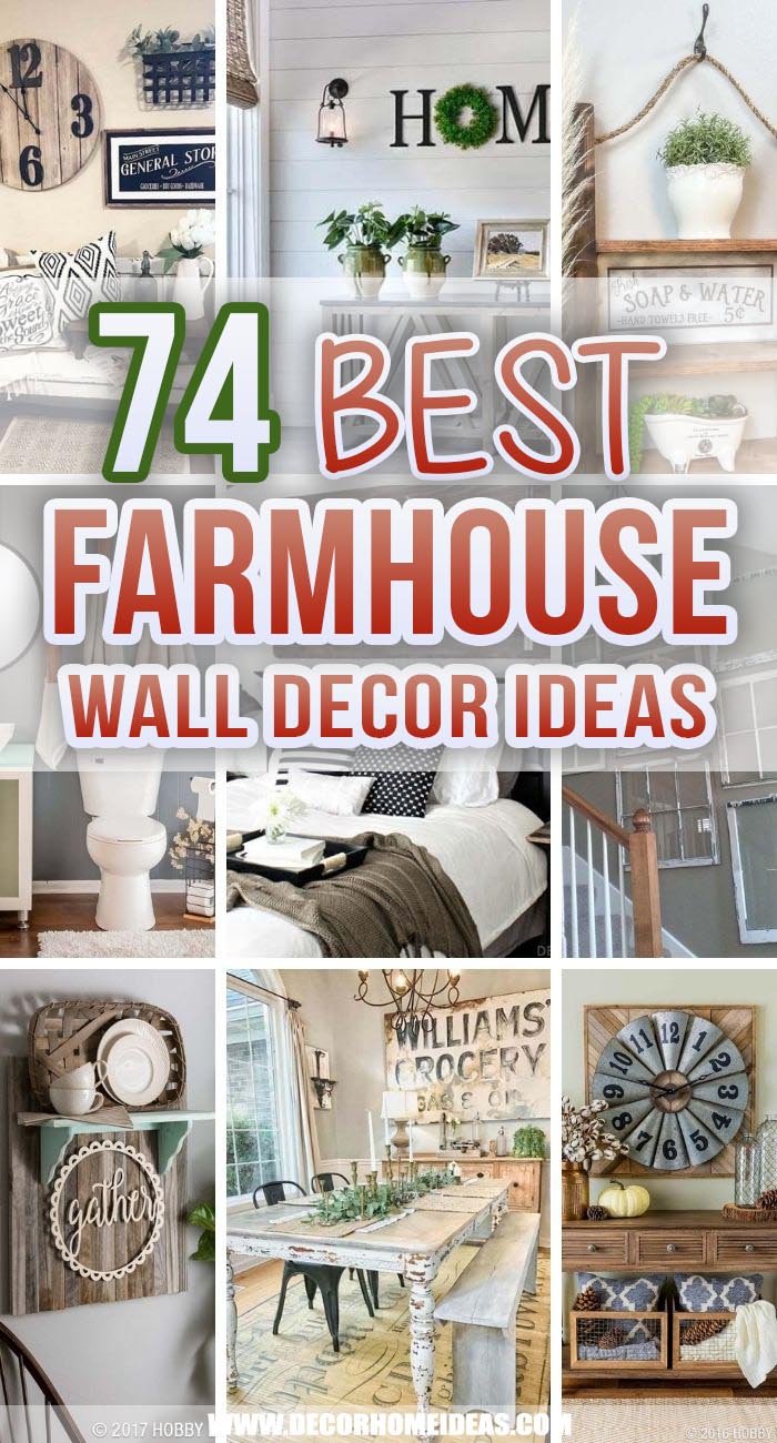 74 Best Farmhouse Wall Decor Ideas For, Most Popular Farmhouse Decor