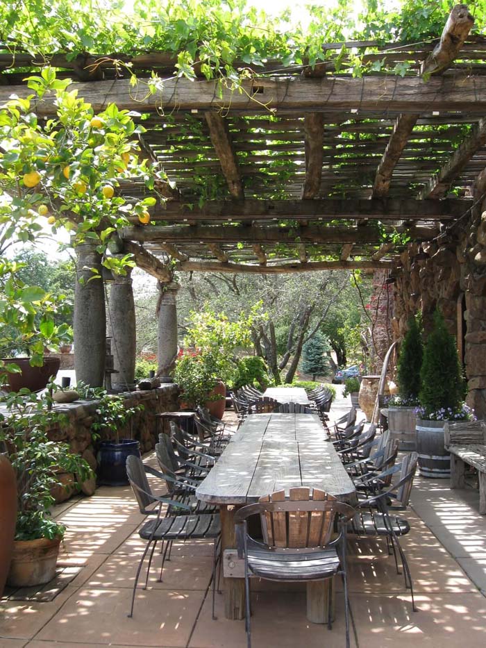 Big Sur Style Rustic Pergola #pergola #pergolaideas #pergoladesign #decorhomeideas