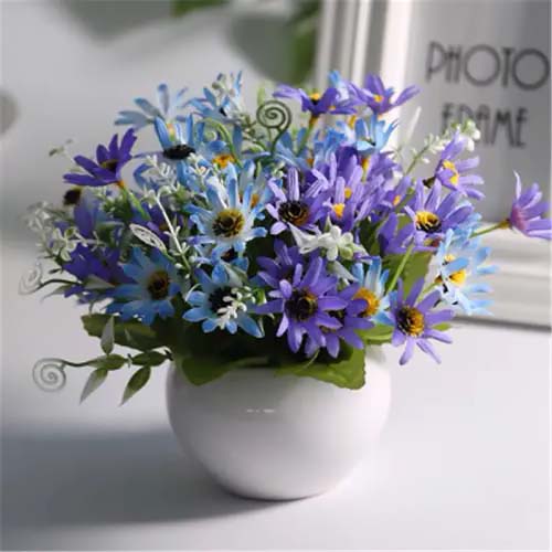 Blue Daisy-To-Grow-In-Container #blueflowers #gardencontainers #decorhomeideas