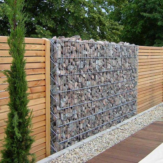 Build a Gabion Fence #privacyfence #diy #fencingideas #decorhomeideas