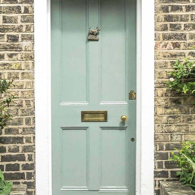 Calming Grey Green Color Mix #frontdoorcolor #frontdoor #paintcolor #decorhomeideas