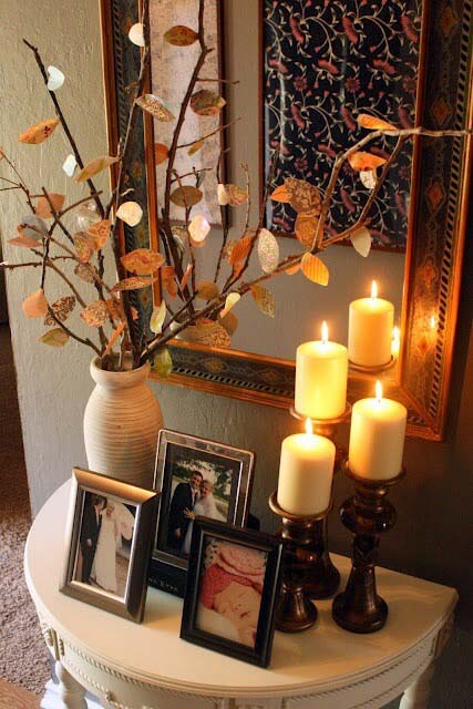 Classic Multi-Level Wood Platforms #candledecorations #candles #homedecor #decorhomeideas