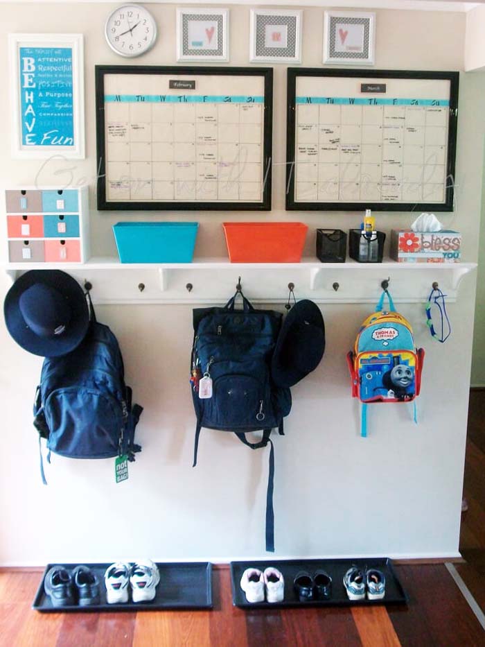 Design That's Perfect for Back-to-School #commandcenter #organization #diy #decorhomeideas