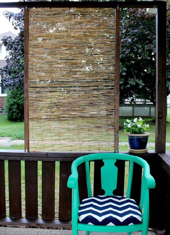 DIY Bamboo Privacy Screen #privacyfence #diy #fencingideas #decorhomeideas