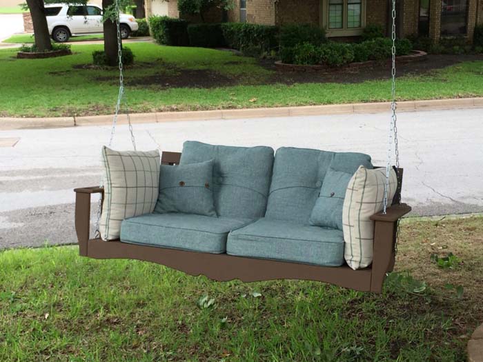 Columpio de porche con cama colgante de bricolaje #gardenswing #swingplans #decorhomeideas