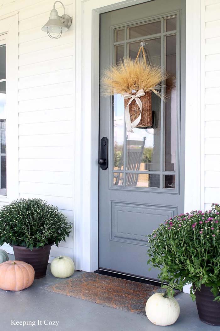 Elegant Neutrals as a Front Door Foundation #frontdoorcolor #frontdoor #paintcolor #decorhomeideas