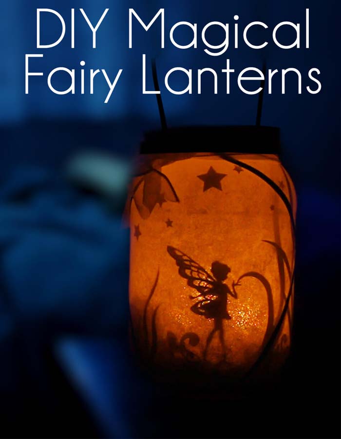 Fun Paper Cutout DIY Magical Fairy Lantern #gardenlantern #diylanterns #decorhomeideas
