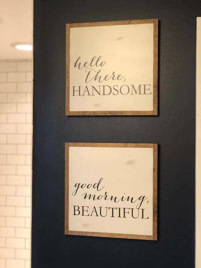 Get Your Gorgeous On in this Bathroom #rusticbathroom #rusticdecor #decorhomeideas