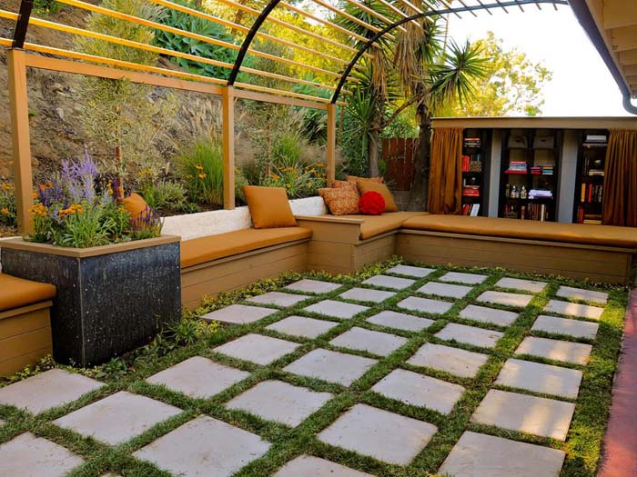 Greenhouse Design Pergola With Checkerboard Flooring #pergola #pergolaideas #pergoladesign #decorhomeideas