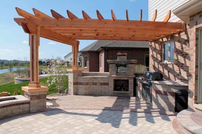 Grilling Palace Pergola #pergola #pergolaideas #pergoladesign #decorhomeideas