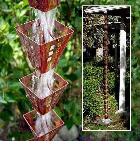 Lantern Rain Chain #diyrainchain #rainchain #decorhomeideas