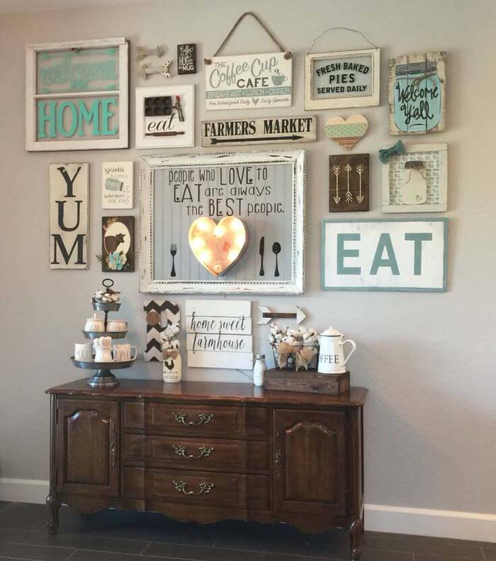 Mix and Match Sign Medley #farmhouse #walldecor #decorhomeideas