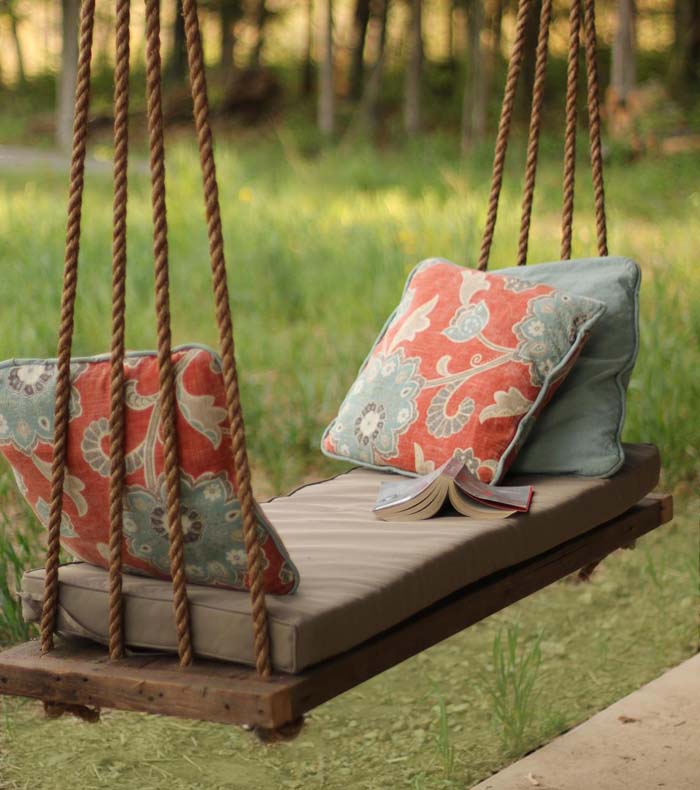 Columpio para porche al aire libre #gardenswing #swingplans #decorhomeideas