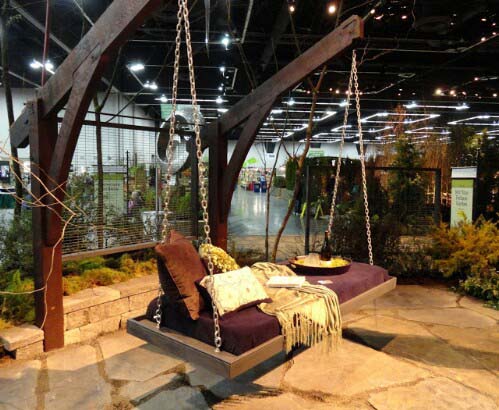 Patio Swing/Bed #gardenswing #swingplans #decorhomeideas