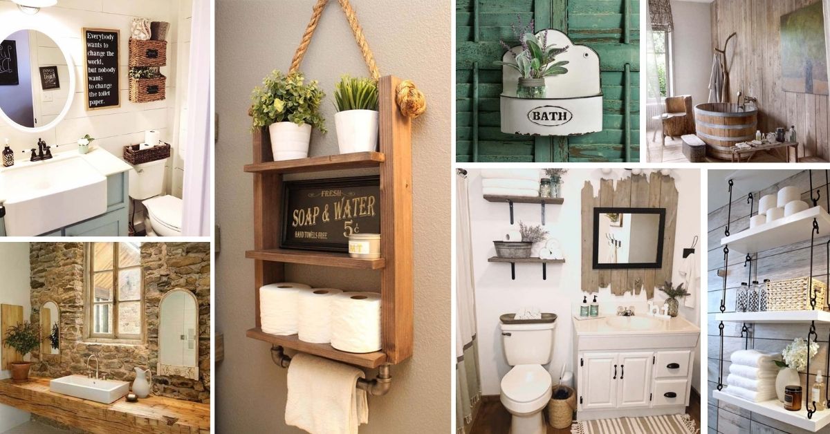 56 Best Rustic Bathroom Decor Ideas And, Rustic Bathroom Designs On A Budget