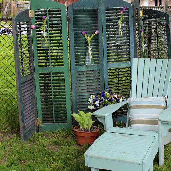 Shutter Privacy Garden #privacyfence #diy #fencingideas #decorhomeideas